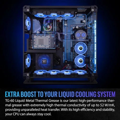 Miniatura 5 de Thermaltake Pacific SW1 Plus Bloque de agua para CPU, sensor de temperatura, compatible con LGA 1700 / AM5, 12 LED direccionables, control