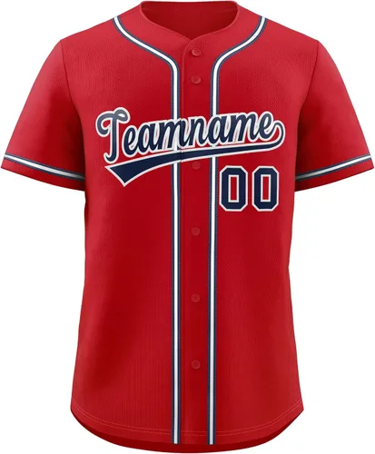Miniatura 26 de KXK - Camiseta de béisbol personalizada cosida, uniforme deportivo para hombres, mujeres y niños