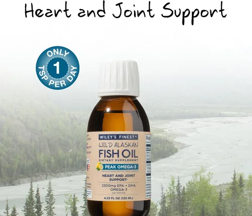 Miniatura 2 de Wiley's Finest Suplemento líquido Wild Alaskan Fish Oil Peak Omega-3 – 2300 mg EPA y DHA Omega-3 – Sabor a limón – 4.23 oz (25 porciones)