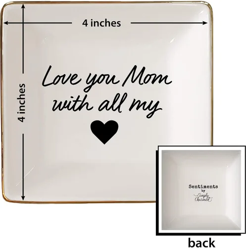 Miniatura 26 de Simply Charmed Amo Mi Abuela – Divertido regalo español para el Día de la Madre para la abuela de cerámica o soporte para anillos – Elegante bandeja