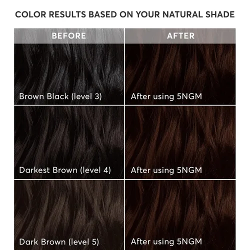 Miniatura 5 de Madison Reed - Kit de color de cabello radiante, tinte permanente para el cabello, 100 % cobertura de canas, sin amoníaco, castaño Catania 5NGM