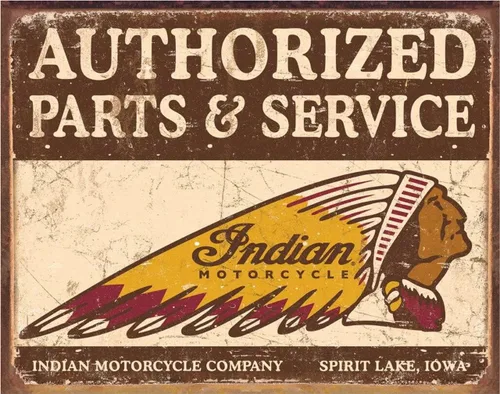 Miniatura 17 de Desperate Enterprises Indian Motorcycle Since 1901 - Letrero de hojalata nostálgico vintage de metal, fabricado en Estados Unidos Motocicletas