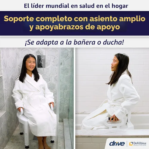 Miniatura 2 de Silla de ducha Drive Medical de serie Premium con respaldo y brazos