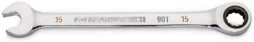 Miniatura 8 de GEARWRENCH 86907 Llave combinada de trinquete de 12 puntos con arco oscilante de 4 grados de 0.276 in