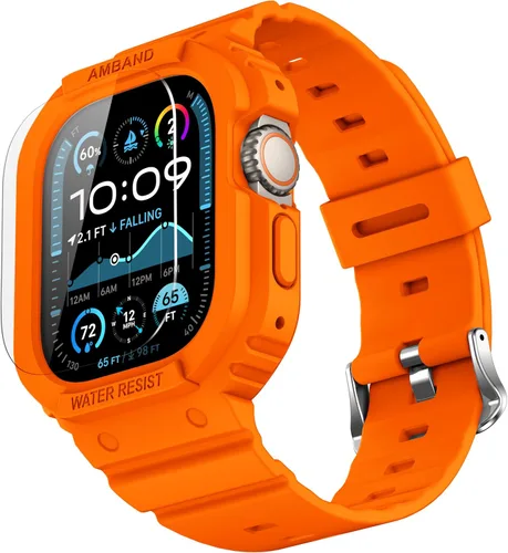Miniatura 46 de amBand E1 Sport Case Band for Apple Watch Ultra 3/2/1 & SE 3/2/1 & Series 11 10 9 8 7 6 5 4 3 49mm 46mm 45mm 44mm 42mm 41mm 40mm 38mm, Shockproof &