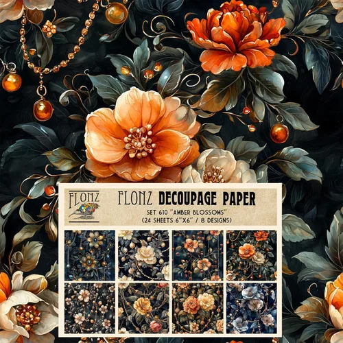 Miniatura 6 de Decoupage - Paquete de papel (24 hojas de 6 x 6 pulgadas) Secret Garden # Papel de patrón de estilo vintage para decoupage, manualidades y álbumes