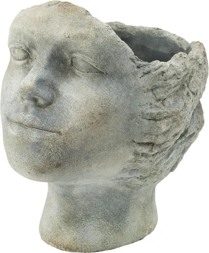 Miniatura 11 de A&B Home Profile Head - Maceta para exteriores, 8 pulgadas, acabado gris