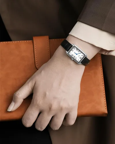 Miniatura 3 de Reloj clásico de cuarzo para mujer, elegante y resistente, con correa de piel de vacuno, perfecto para cualquier ocasión