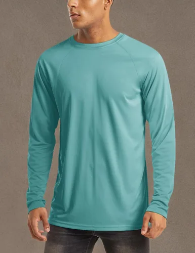 Miniatura 171 de MAGCOMSEN Camisas de manga larga para hombre, protección solar UPF 50+, camisetas atléticas para senderismo, correr, entrenamiento, protección