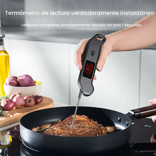 Miniatura 4 de Termómetro digital profesional para carne, lectura instantánea de 1 segundo, precisión de ± 0.5 ℉, termómetro de alimentos certificado NIST y NSF