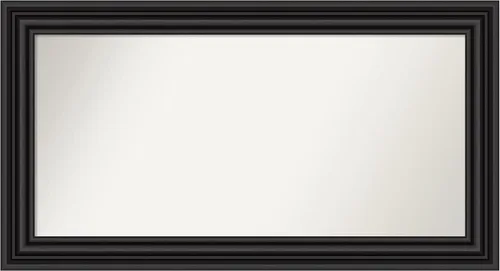 Miniatura 568 de Amanti Art Espejo personalizado, espejo de baño negro puente, espejo de pared o espejo de tocador de baño sobre el fregadero (26 x 26 pulgadas)