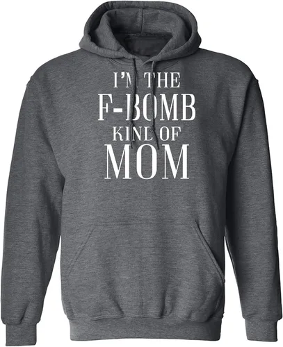 Miniatura 9 de zerogravitee Sudadera con capucha para adulto con texto en inglés "I'm the F-Bomb kind of Mom