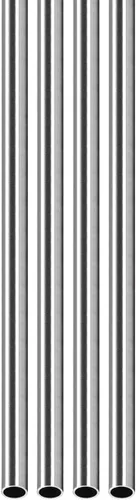 Miniatura 32 de DTGN Tubo de acero inoxidable 304 de 0.276 in x 0.008 in x 9.843 in (ODxWall TxL) - Paquete de 4 - Bueno para equipos de maquinaria - Tubos de metal