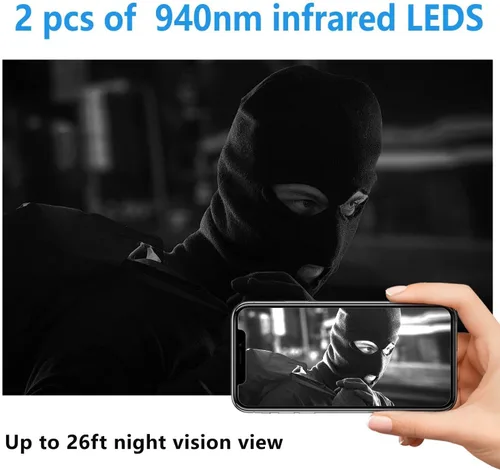 Miniatura 7 de 32G gratis: cámara inalámbrica más pequeña, cámara de seguridad WiFi HD1080P, batería de 1.5 horas, cámara de video portátil