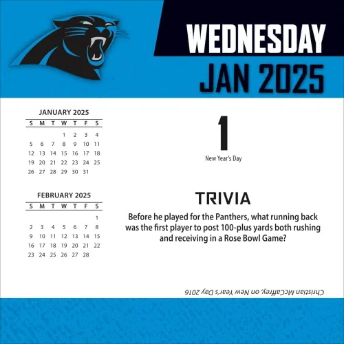Miniatura 2 de Turner Sports Carolina Panthers 25998053032 - Calendario 2025