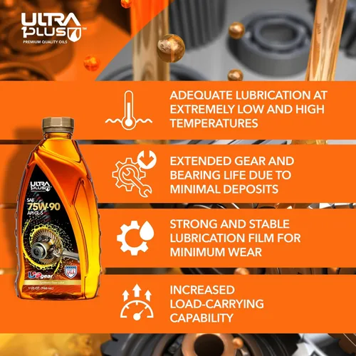 Miniatura 4 de ULTRA1PLUS SAE 75W-90 Aceite sintético para engranajes API GL-5 (Galón - 4 QTS)