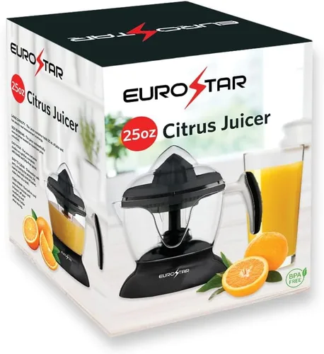 Miniatura 5 de EUROSTAR ECJ600BLACK - Exprimidor eléctrico de cítricos de 25 onzas, color negro