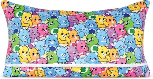 Miniatura 3 de iscream Care Bears - Saco de dormir de forro polar de felpa con cremallera de 73 x 25 pulgadas, con forro de sherpa sintético, collage de oso