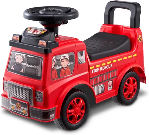 VEVOR Coche de Paseo con Empuje para Niños Pequeños, Edades 19+ Meses, Coche de Carreras, Juguete de Paseo para Niños Pequeños que Pasa de Sentado a