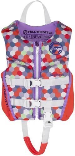 Miniatura 2 de Full Throttle Chaleco salvavidas para niños Rapid Dry Flex Back, Azul