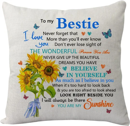 Miniatura 5 de Funda de almohada para regalo de sobrina sobrino, inspiradora funda de almohada con texto en inglés "Never Forget That I Love You", divertida funda