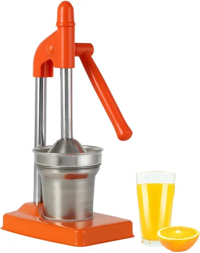 Miniatura 2 de Exprimidor manual de hierro fundido, exprimidor manual de cítricos de acero inoxidable, exprimidor de naranja limón resistente para jugo fresco