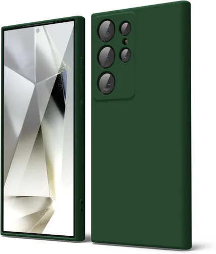 Miniatura 259 de oakxco Funda para teléfono Samsung Galaxy S21 Ultra con agarre de silicona líquida, bonita funda delgada y delgada de goma suave de TPU lisa