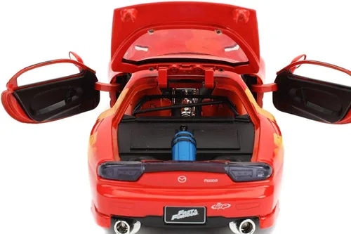 Miniatura 4 de Jada Toys Fast & Furious 1:24 Orange JLS Mazda RX-7 - Coche fundido a presión, juguetes para niños y adultos (30747)