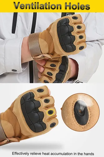 Miniatura 5 de Guantes de exterior sin dedos para hombre, guantes de conducción, senderismo, ciclismo y motocicleta