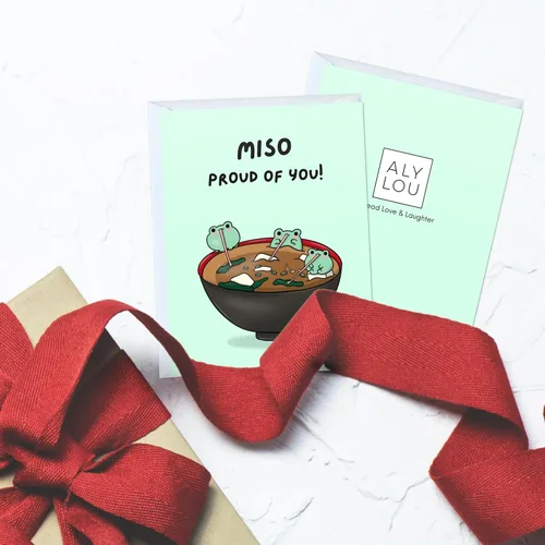 Miniatura 4 de Bonita tarjeta de felicitaciones – Tarjeta de felicitación con juegos de palabras de Aly Lou Cualquier logro, hito, cumpleaños, promoción, hogar