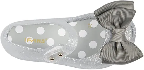 Miniatura 3 de Mvlsoct Zapatos planos de princesa Mary Jane con lazo de tela para niñas