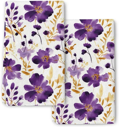 Miniatura 8 de Juego de 2 paños de cocina y paños de cocina con diamantes en blanco y negro, toallas de cocina para secar platos, suaves y absorbentes, secado a