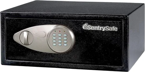 SentrySafe Caja fuerte de estante con cerradura de teclado digital, caja fuerte de acero con forro interior y kit de anclaje para dinero, joyería,