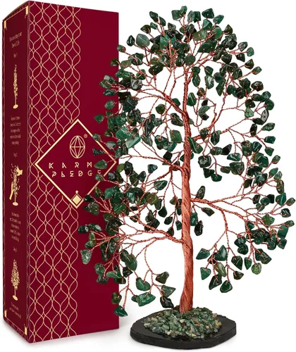 Miniatura 30 de Árbol de la vida de cristal de amatista curativos de chakras, árboles bonsái de Feng Shui para energía positiva, dinero, buena suerte, árbol