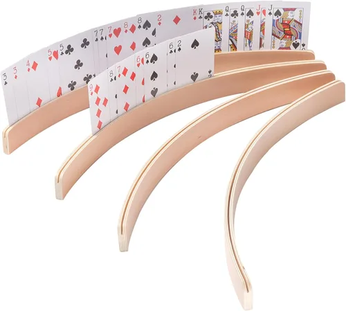 Miniatura 9 de GSE Games & Sports Expert Bandeja giratoria para cartas Canasta de 6 barajas, soporte giratorio de 360°, soportes giratorios para manos y pies