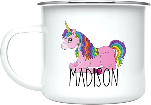 Taza Personalizada para Niños, Niños, Niñas | Taza Personalizada de Chocolate Caliente, Cacao, Café y Leche | Regalo de Cumpleaños con Nombre D06 -