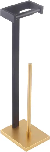 Miniatura 9 de GERZWY Baño libre titular de papel higiénico titular de papel higiénico para baño SUS 304 acero inoxidable, negro mate DZY005-BK