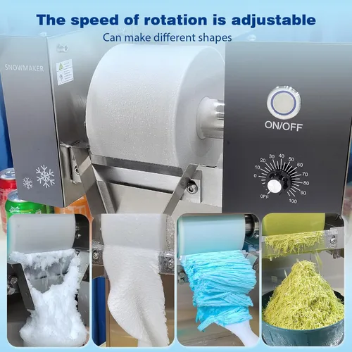 Miniatura 3 de Kolice Máquina eléctrica automática afeitada de hielo, máquina de afeitar de hielo de copo de nieve, máquina de hielo de copo de nieve de 198