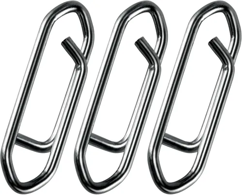 Alwonder Paquete de 50 Clips de Velocidad de Potencia para Pesca, Clips de Velocidad de Acero Inoxidable de Alta Resistencia para Cambio Rápido de