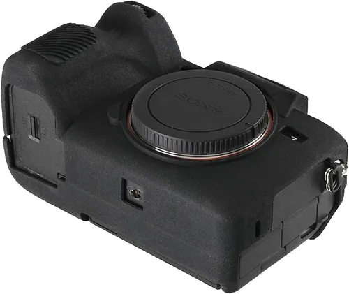 Miniatura 4 de Funda de cámara para Sony A7RV A7R5 - Funda protectora de silicona DSLR, jaula desmontable, a prueba de golpes, a prueba de polvo (negro)