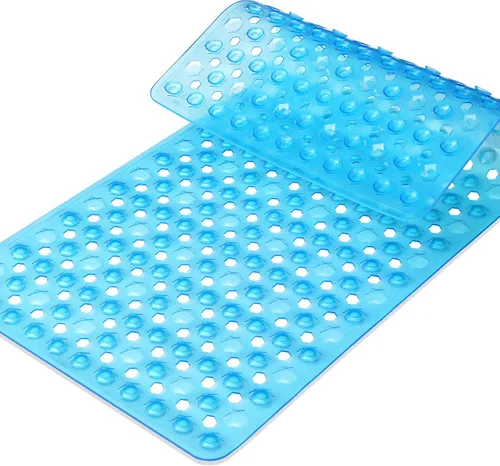 Miniatura 10 de Yimobra Tapete Cuadrado Antideslizante para Piso de Ducha, 21"x21" Tapete para Bañera Lavable a Máquina, Suave para los Pies, Tapete de Baño