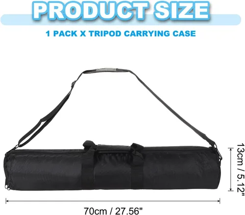 Miniatura 2 de PATIKIL Fundas de transporte para trípode de 27.56 x 5.12 pulgadas, 1 paquete de bolsa de trípode acolchada de nailon con asas para soportes de luz