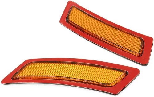 Miniatura 8 de Reflector de luces marcadoras laterales del parachoques delantero compatible con BMW F10/F11 Serie 5 528i 528ix 535i 550i 2011-2016 (lente ámbar)