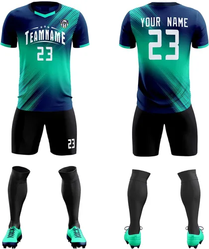 Pantalones cortos de fútbol personalizados para hombres, mujeres y jóvenes, camisetas deportivas personalizadas con cualquier nombre y logotipo