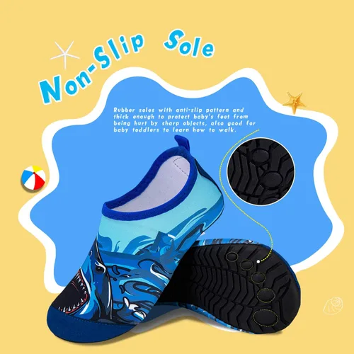 Miniatura 5 de Zapatos acuáticos, antideslizantes, de secado rápido, para playa, natación, caminata, para niños pequeños