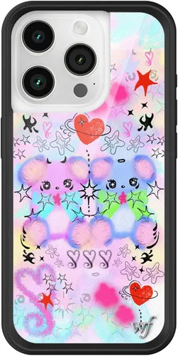 Miniatura 11 de Wildflower - Fundas compatibles con Apple iPhone 15 Pro Protector de goma negro, certificado de prueba de caída de 4 pies, propiedad de mujeres