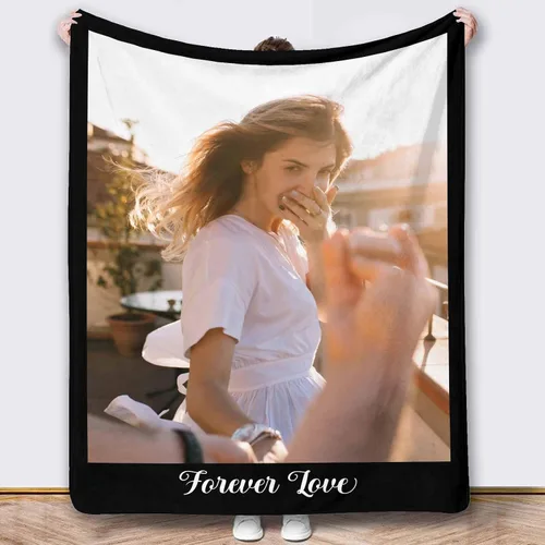 Miniatura 30 de Mantas de fotos, 5 fotos, mantas y mantas personalizadas, manta de fotos personalizada, regalos para familiares, amigos, hombres, mujeres y niños