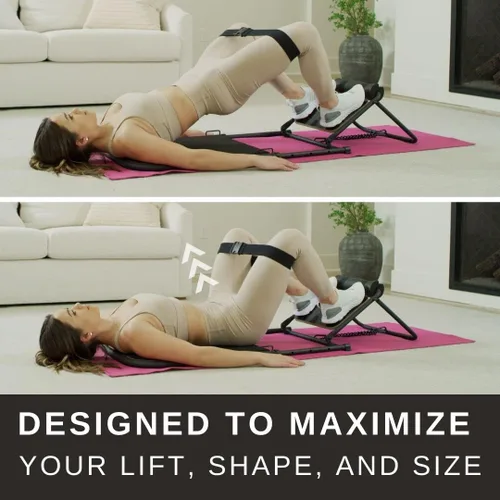 Miniatura 4 de Entrenador de glúteos + equipo de entrenamiento de puente de glúteos para mujer + máquinas de ejercicio de gimnasio en casa para un entrenamiento
