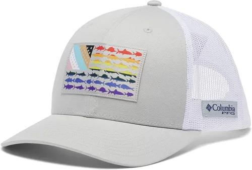 Miniatura 627 de Columbia - Gorra de malla con bandera con árboles unisex para adultos, corona alta