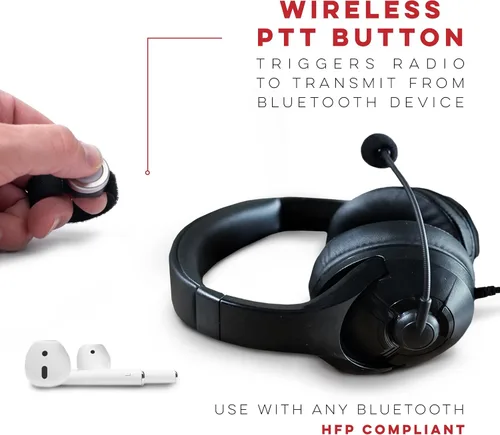 Miniatura 3 de BTECH Dispositivo PTT inalámbrico PTT (Push-to-Talk) - Compatible con radios GMRS-PRO y UV-PRO y auriculares Bluetooth HFP para una comunicación